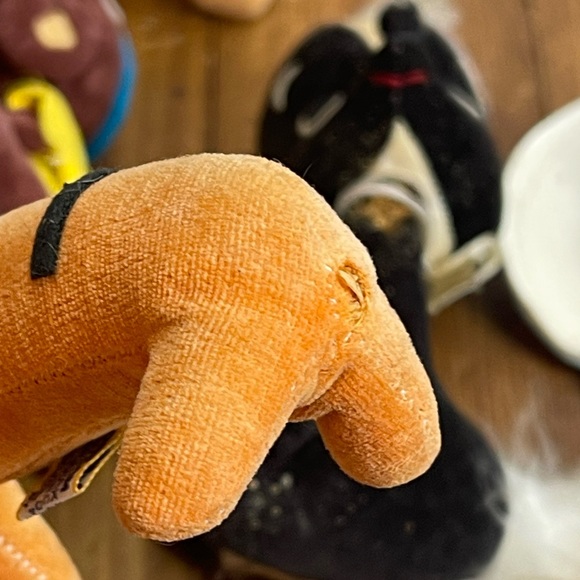 Lot of 9 small vintage 1960s stuffed animals - dream pets, kamar, forsum, jestia - Picture 14 of 14